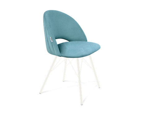 Обеденный стул SHT-ST34-1 / SHT-S37 (голубая пастель/белый муар) в Вологде - изображение