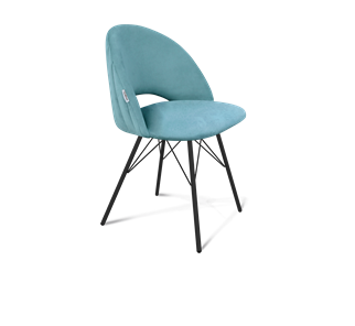 Обеденный стул SHT-ST34-1 / SHT-S37 (голубая пастель/черный муар) в Вологде