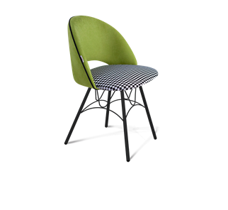 Обеденный стул SHT-ST34-3 / SHT-S100 (оливковый/гусиная лапка/черный муар) в Вологде
