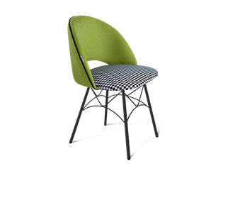 Обеденный стул SHT-ST34-3 / SHT-S107 (оливковый/гусиная лапка/черный муар) в Вологде