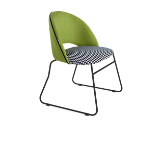 Обеденный стул SHT-ST34-3 / SHT-S167 (оливковый/гусиная лапка/черный муар) в Вологде