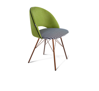 Обеденный стул SHT-ST34-3 / SHT-S37 (оливковый/гусиная лапка/медный металлик) в Вологде