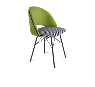 Обеденный стул SHT-ST34-3 / SHT-S64 (оливковый/гусиная лапка/черный муар) в Вологде