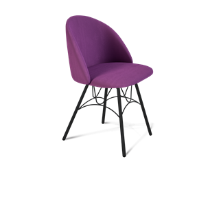 Обеденный стул SHT-ST35 / SHT-S100 (ягодное варенье/черный муар) в Вологде