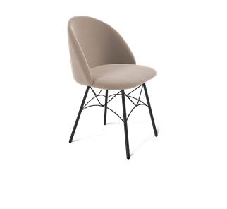 Обеденный стул SHT-ST35 / SHT-S107 (латте/черный муар) в Вологде