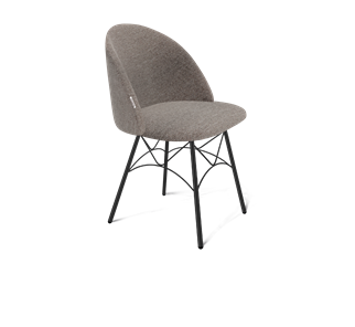 Обеденный стул SHT-ST35 / SHT-S107 (тростниковый сахар/черный муар) в Вологде - предосмотр