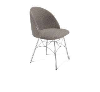 Обеденный стул SHT-ST35 / SHT-S107 (тростниковый сахар/хром лак) в Вологде