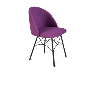 Обеденный стул SHT-ST35 / SHT-S107 (ягодное варенье/черный муар) в Вологде