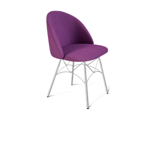 Обеденный стул SHT-ST35 / SHT-S107 (ягодное варенье/хром лак) в Вологде