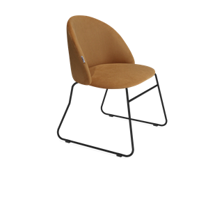 Обеденный стул SHT-ST35 / SHT-S167 (горчичный/черный муар) в Вологде - предосмотр