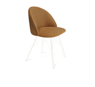 Обеденный стул SHT-ST35 / SHT-S37 (горчичный/белый муар) в Вологде - предосмотр