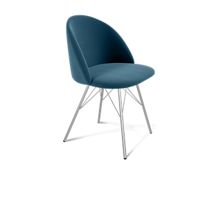 Обеденный стул SHT-ST35 / SHT-S37 (тихий океан/хром лак) в Вологде - предосмотр