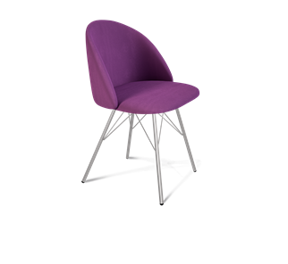 Обеденный стул SHT-ST35 / SHT-S37 (ягодное варенье/хром лак) в Вологде