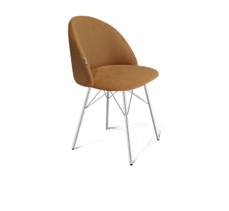Обеденный стул SHT-ST35 / SHT-S64 (горчичный/хром лак) в Вологде - предосмотр
