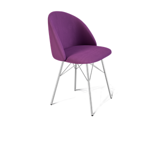 Обеденный стул SHT-ST35 / SHT-S64 (ягодное варенье/хром лак) в Вологде