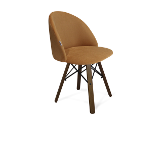 Обеденный стул SHT-ST35 / SHT-S70 (горчичный/темный орех/черный муар) в Вологде - предосмотр
