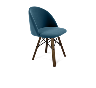 Обеденный стул SHT-ST35 / SHT-S70 (тихий океан/темный орех/черный муар) в Вологде - предосмотр