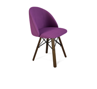 Обеденный стул SHT-ST35 / SHT-S70 (ягодное варенье/темный орех/черный муар) в Вологде - предосмотр