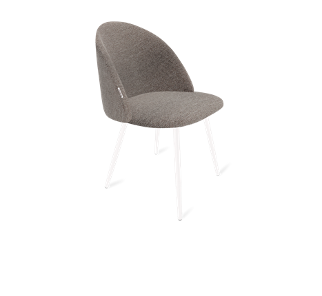 Обеденный стул SHT-ST35 / SHT-S95-1 (тростниковый сахар/белый муар) в Вологде - изображение