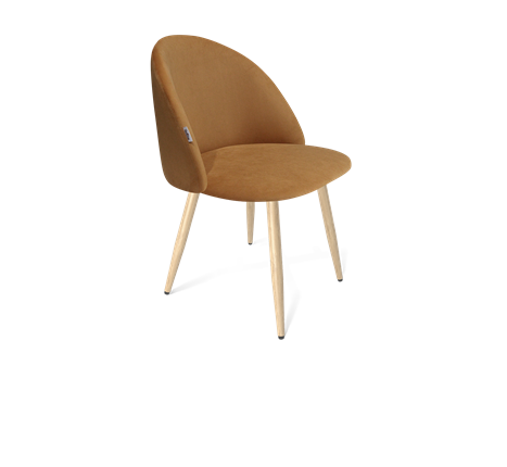 Обеденный стул SHT-ST35 / SHT-S95-W (горчичный/прозрачный лак/черный муар) в Вологде - изображение