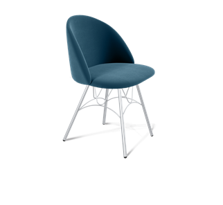 Обеденный стул SHT-ST35 / SHT-S100 (тихий океан/хром лак) в Вологде - предосмотр