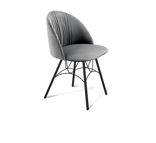 Обеденный стул SHT-ST35-1 / SHT-S100 (угольно-серый/черный муар) в Вологде