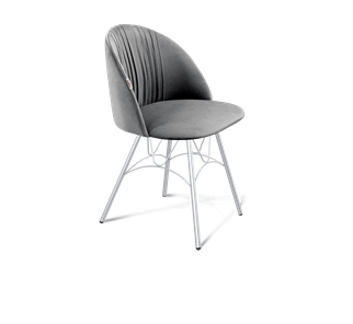 Обеденный стул SHT-ST35-1 / SHT-S100 (угольно-серый/хром лак) в Вологде