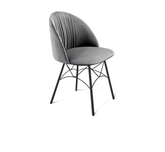 Обеденный стул SHT-ST35-1 / SHT-S107 (угольно-серый/черный муар) в Вологде