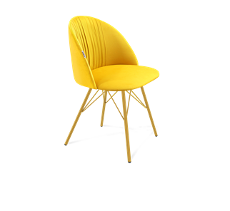 Обеденный стул SHT-ST35-1 / SHT-S37 (имперский жёлтый/золото) в Вологде - предосмотр