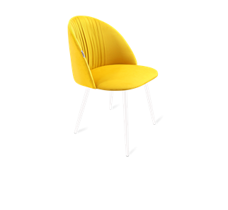 Обеденный стул SHT-ST35-1 / SHT-S95-1 (имперский жёлтый/белый муар) в Вологде