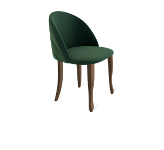 Обеденный стул SHT-ST35-2 / SHT-S122 (лиственно-зеленый/темный орех/черный муар) в Вологде