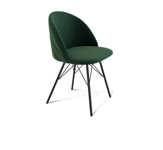 Обеденный стул SHT-ST35-2 / SHT-S37 (лиственно-зеленый/черный муар) в Вологде