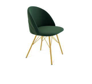 Обеденный стул SHT-ST35-2 / SHT-S37 (лиственно-зеленый/золото) в Вологде