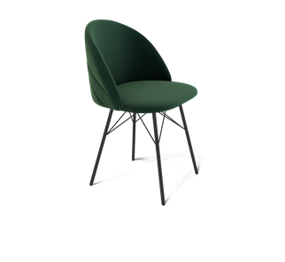 Обеденный стул SHT-ST35-2 / SHT-S64 (лиственно-зеленый/черный муар) в Вологде