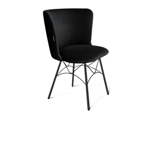 Обеденный стул SHT-ST36 / SHT-S107 (ночное затмение/черный муар) в Вологде
