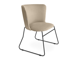 Обеденный стул SHT-ST36 / SHT-S145-2 (ванильный крем/черный муар) в Вологде