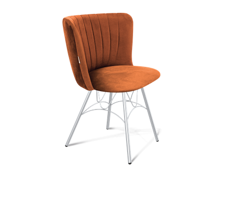 Обеденный стул SHT-ST36-1 / SHT-S100 (песчаная буря/хром лак) в Вологде - изображение