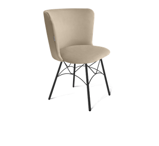 Обеденный стул SHT-ST36 / SHT-S107 (ванильный крем/черный муар) в Вологде