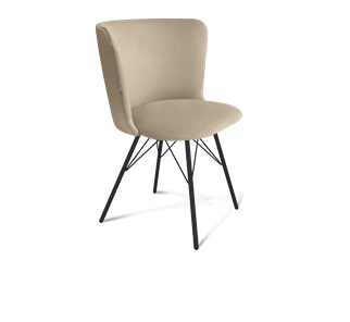 Обеденный стул SHT-ST36 / SHT-S37 (ванильный крем/черный муар) в Вологде - предосмотр
