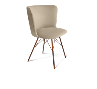 Обеденный стул SHT-ST36 / SHT-S37 (ванильный крем/медный металлик) в Вологде - предосмотр