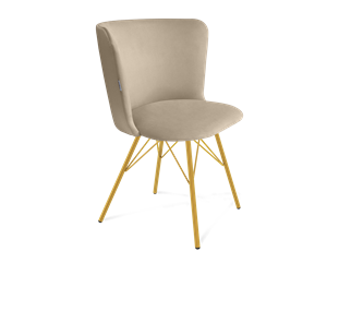 Обеденный стул SHT-ST36 / SHT-S37 (ванильный крем/золото) в Вологде