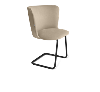 Обеденный стул SHT-ST36 / SHT-S45-1 (ванильный крем/черный муар) в Вологде