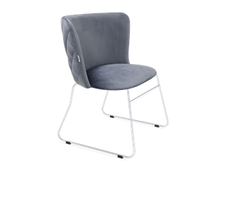 Обеденный стул SHT-ST36-3 / SHT-S167 (нейтральный серый/хром лак) в Вологде