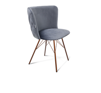 Обеденный стул SHT-ST36-3 / SHT-S37 (нейтральный серый/медный металлик) в Вологде - предосмотр