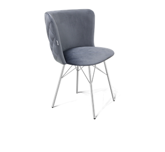 Обеденный стул SHT-ST36-3 / SHT-S64 (нейтральный серый/хром лак) в Вологде
