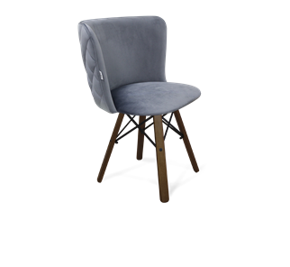 Обеденный стул SHT-ST36-3 / SHT-S70 (нейтральный серый/темный орех/черный муар) в Вологде