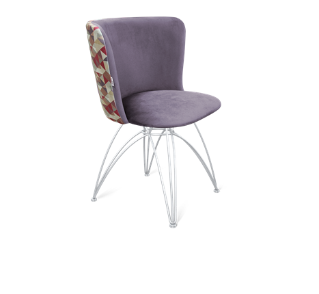 Обеденный стул SHT-ST36-4 / SHT-S112 (сумеречная орхидея/хром лак) в Вологде - изображение