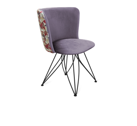 Обеденный стул SHT-ST36-4 / SHT-S113 (сумеречная орхидея/черный муар) в Вологде - изображение