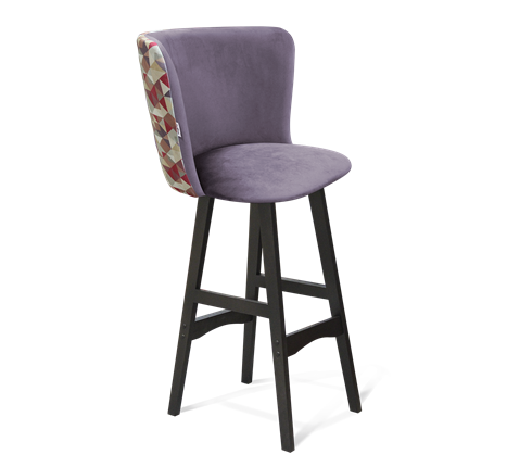 Барный стул SHT-ST36-4 / SHT-S65 (сумеречная орхидея/венге) в Вологде - изображение