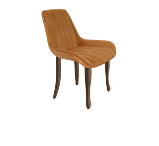 Обеденный стул SHT-ST37 / SHT-S122 (горчичный/темный орех/черный муар) в Вологде